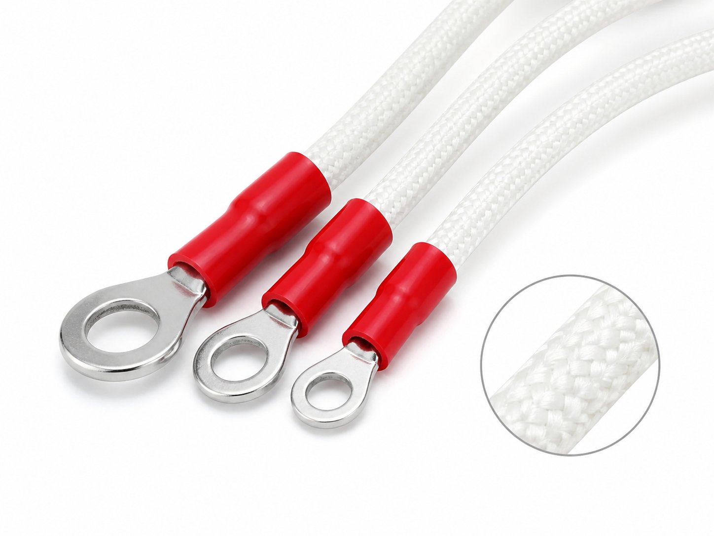加强型端子 + 耐用编织引线